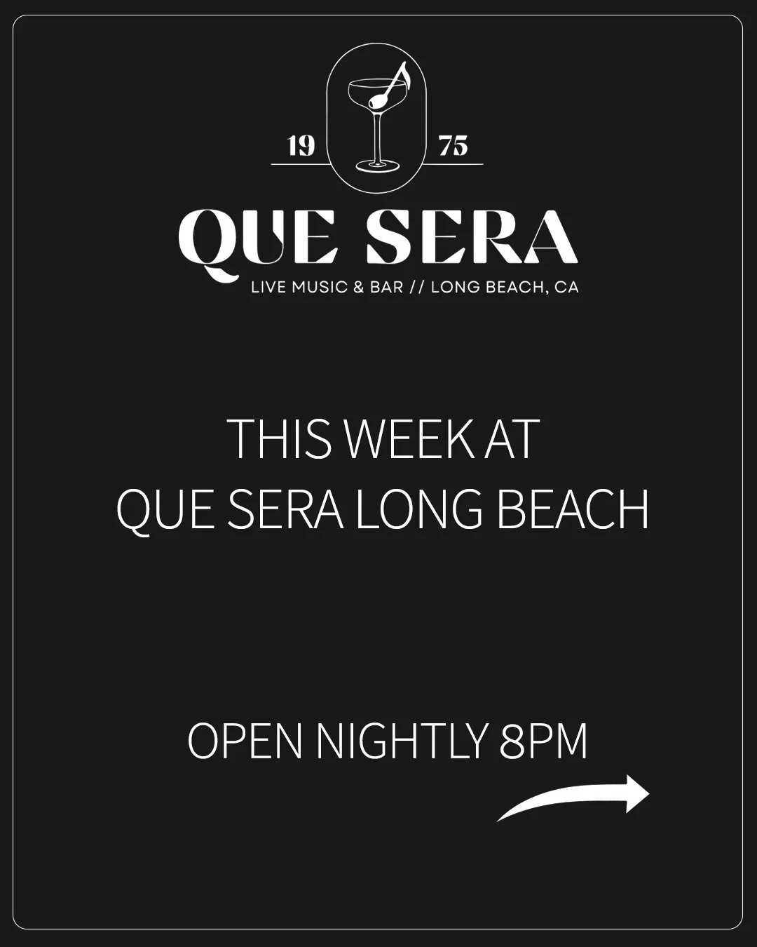 Sun, Jan 11 TONIGHT! 8PM
Free Pool, Free Entry!
Plus Karaoke!
Sign ups at 9pm.
Drink specials!
$3 Hamms
$5 Fernet
$5 Well drinks

Mon, 8PM, Jan 12
Que Sera Mondays!
Free pool
$3 Hamms
$5 Fernet
$5 Well Drinks
No Cover!

Tues, 8PM, Jan 13
Karaoke Tues