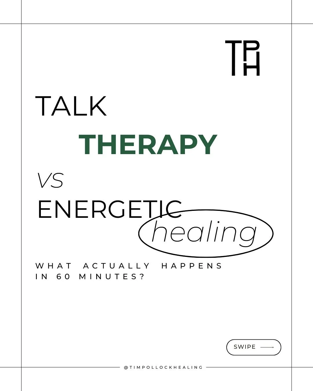 The difference between talk therapy and energetic healing - What actually happens in 60 minutes ⚡

Talk therapy works with your mind.

Energetic healing works with your entire system.

In a Spinal Energetics session, we&rsquo;re not just discussing y