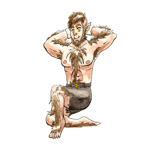 Werewolf Gentleman Sticker