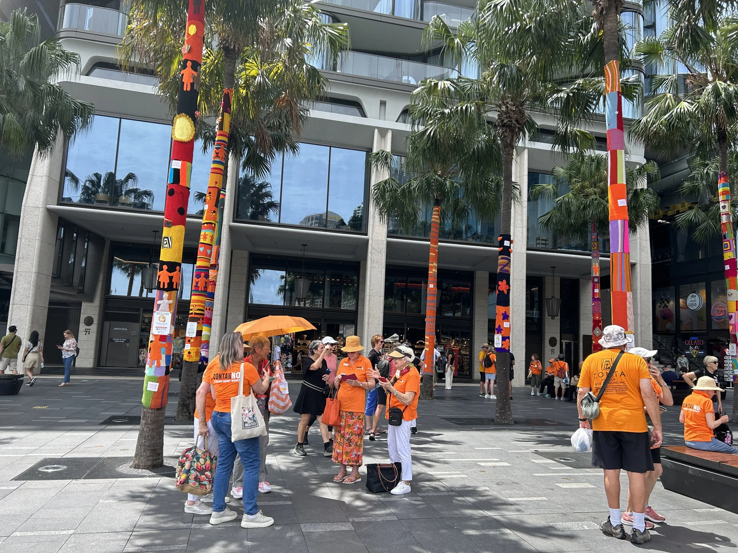 Zonta Says No Yarn Wrapping Circular Quay