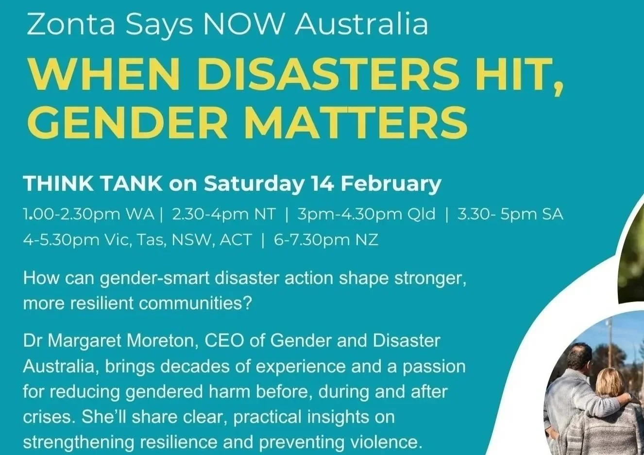 Zonta Australia’s Zonta Says NOW to Gender- Equal Climate Action Think Tank