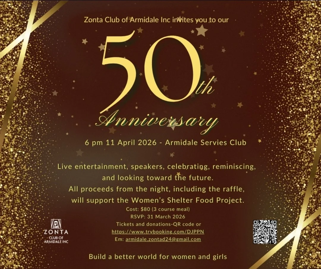 Zonta Club of Armidale 50th Anniversary