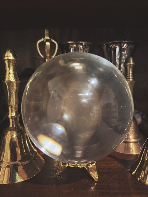 Clear crystal ball