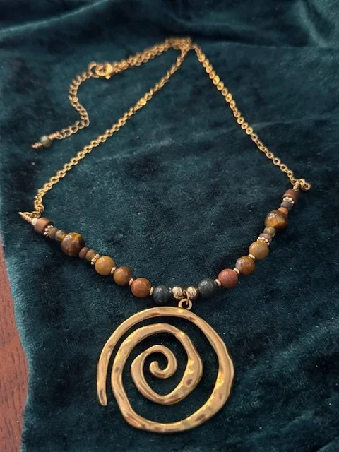 Earth Bound Spiral Necklace
