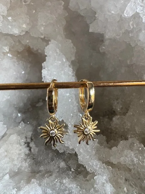 Sunset Huggie Earrings