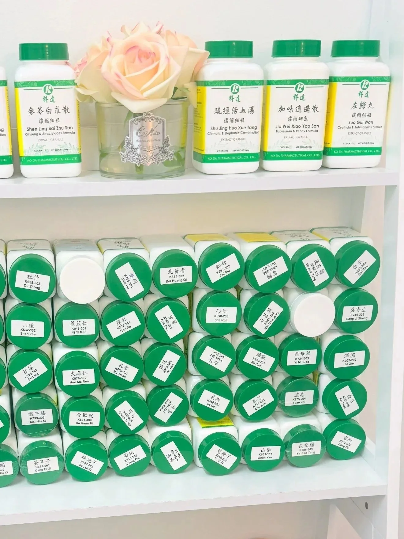 ChinaMed herbal medicine bottles for  herbal capsules and ingredients.
granules and herbs for natural 