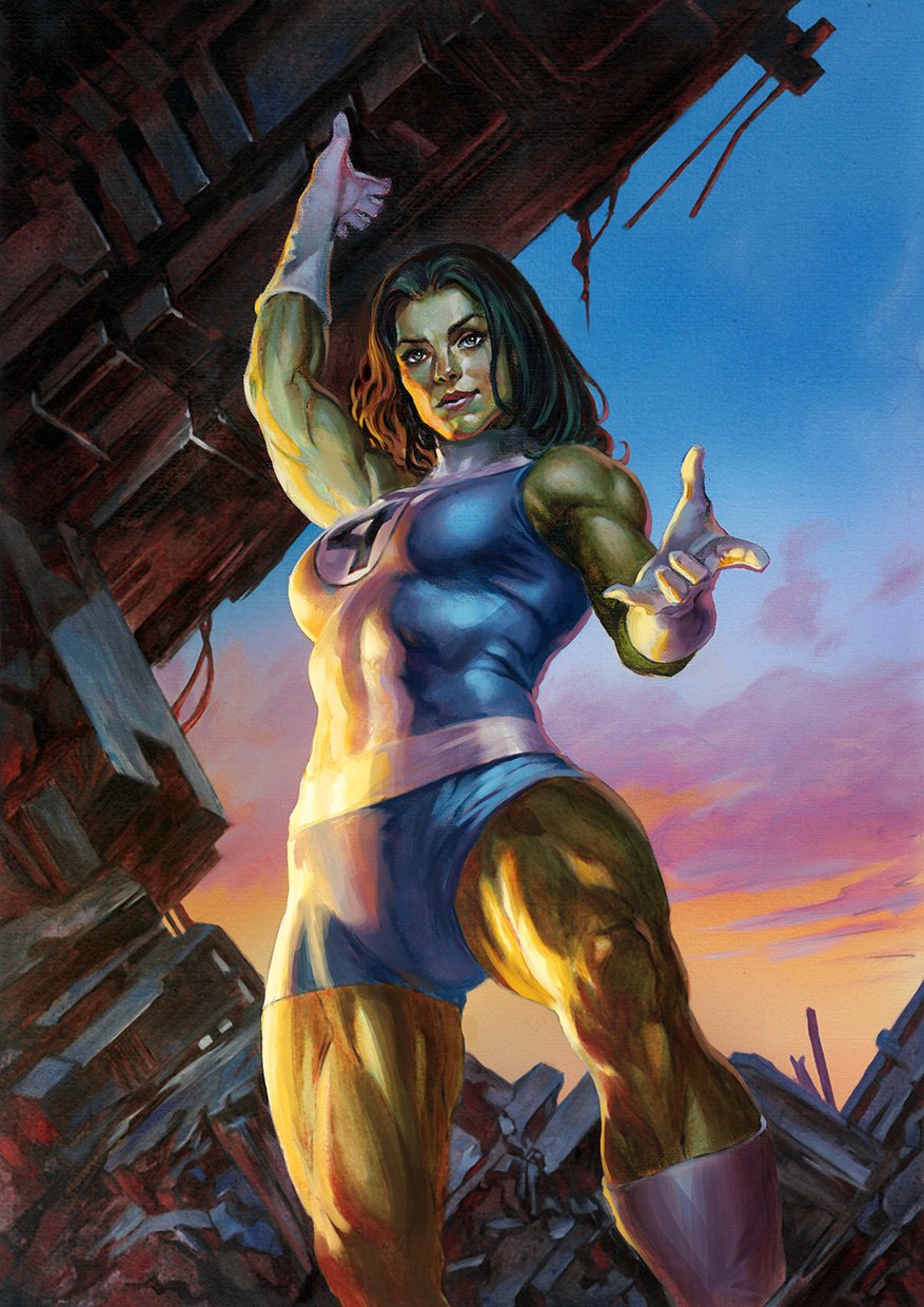 She-Hulk Topps Finest Originals