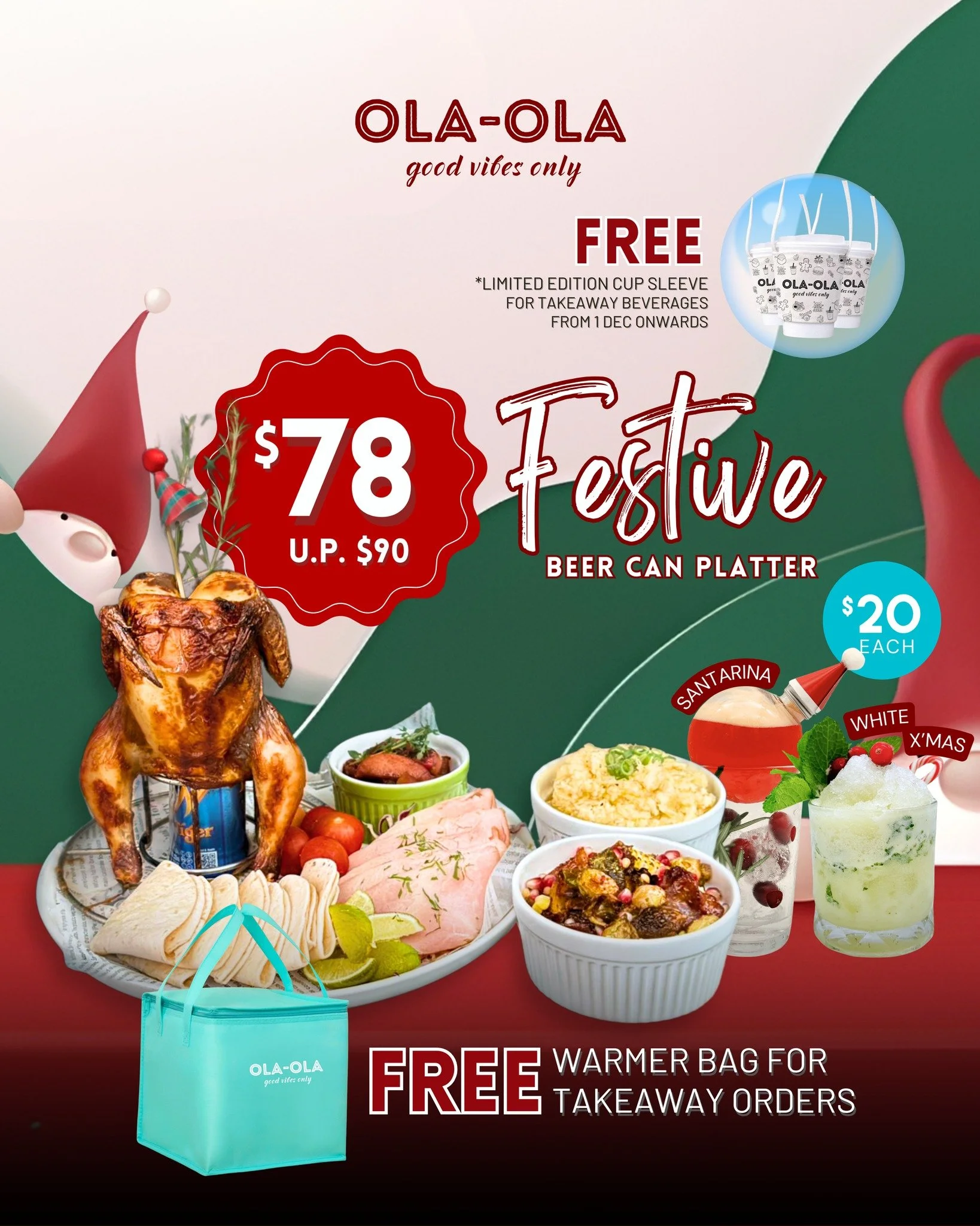 🎄✨ We&rsquo;re back with more festive cheer! ✨🎄 

Following up on our holiday specials &mdash; here&rsquo;s a closer look at our Festive Beer Can Platter, packed with all your seasonal favourites for just $78 (U.P. $90)! 🍗🔥

Don&rsquo;t forget:
?