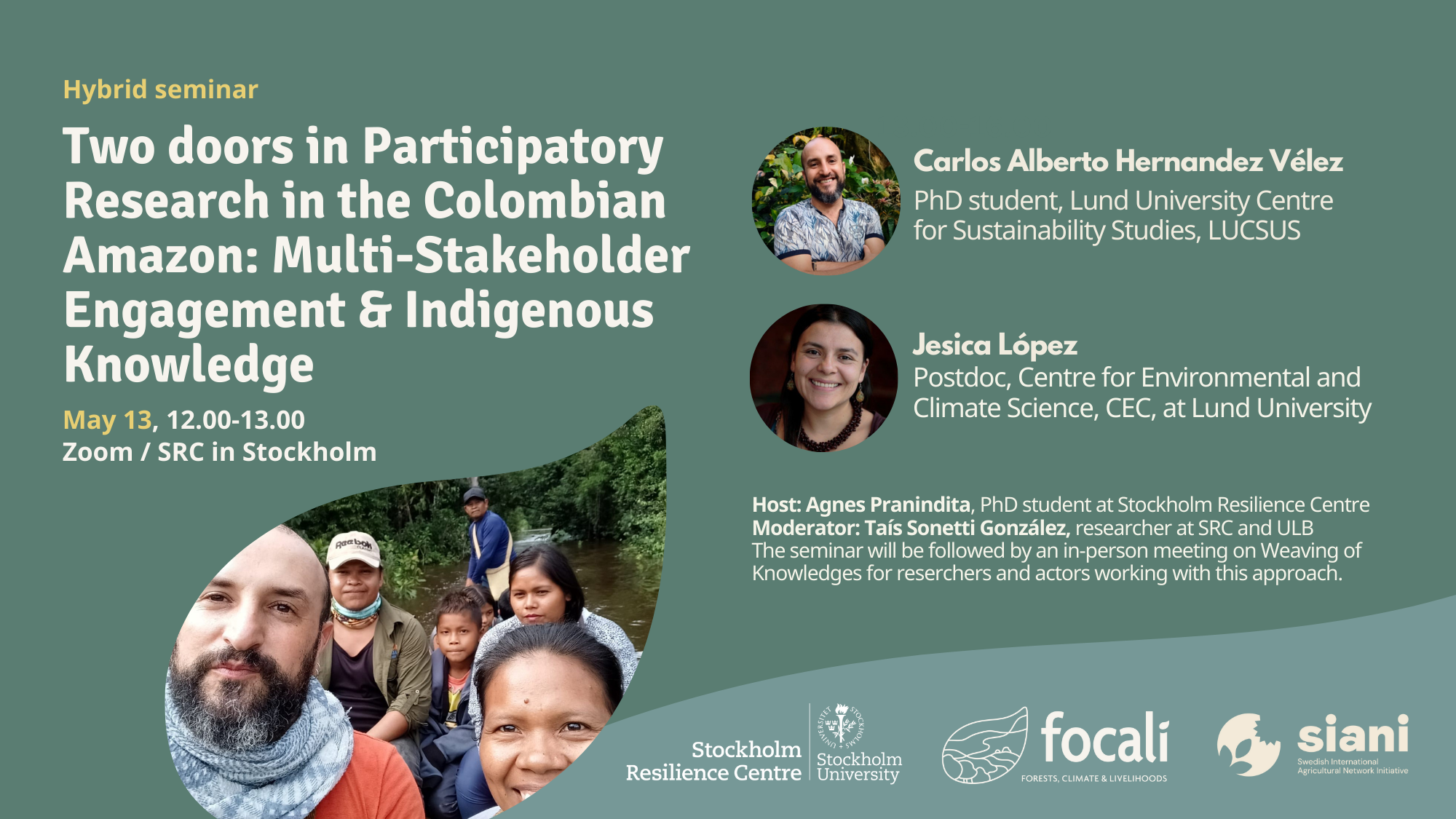 Seminar May 13 at SRC, Weaving of Knowledges in the Colombian Amazon.png