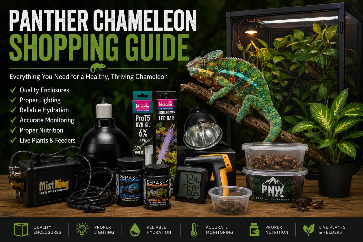 Recommended Supplies for Your Panther Chameleon