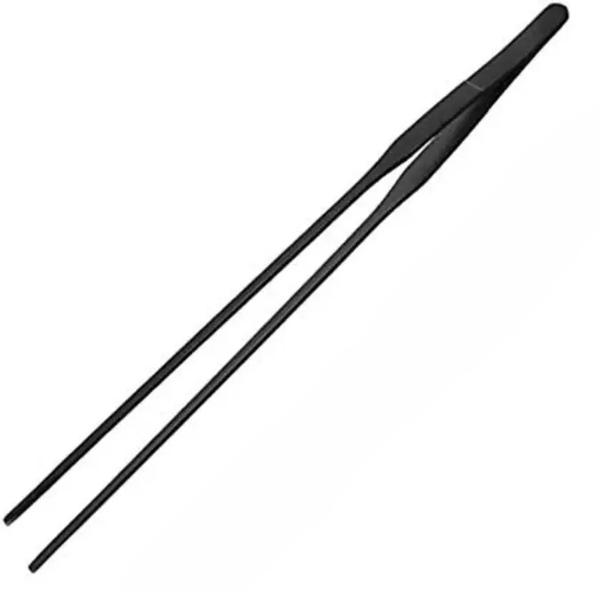 Feeding Tong (Straight) - Black
