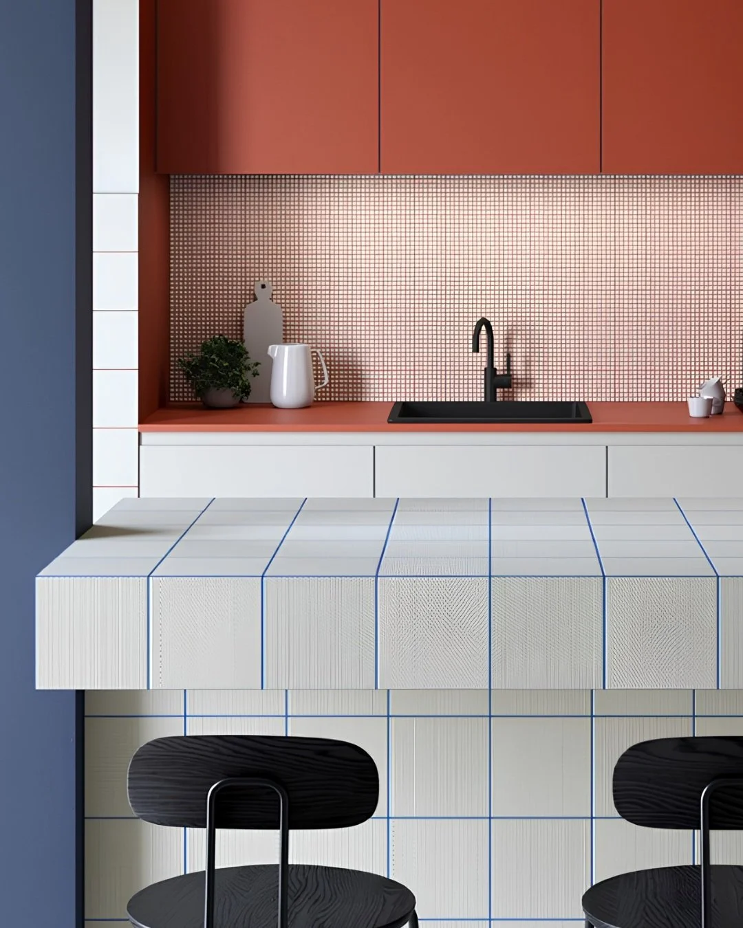 Small, square, solid-coloured. Modern-looking mosaic tiles are definitely having a moment.

From bright and glossy to matt and muted, they are giving bathrooms, kitchens, outdoor areas and beyond a distinctly modern and playful look.

But they&rsquo;
