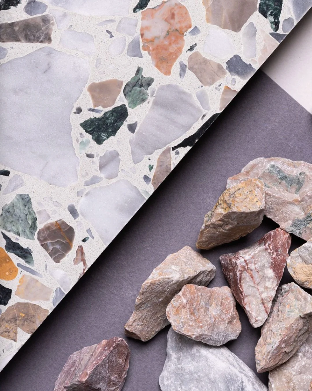 Did you know we offer a bespoke terrazzo service? 

Whether cementitious pre-cast terrazzo or resin-based seamless terrazzo, our service enables you to create a finish that is completely unique and perfectly matched to your creative vision for your p