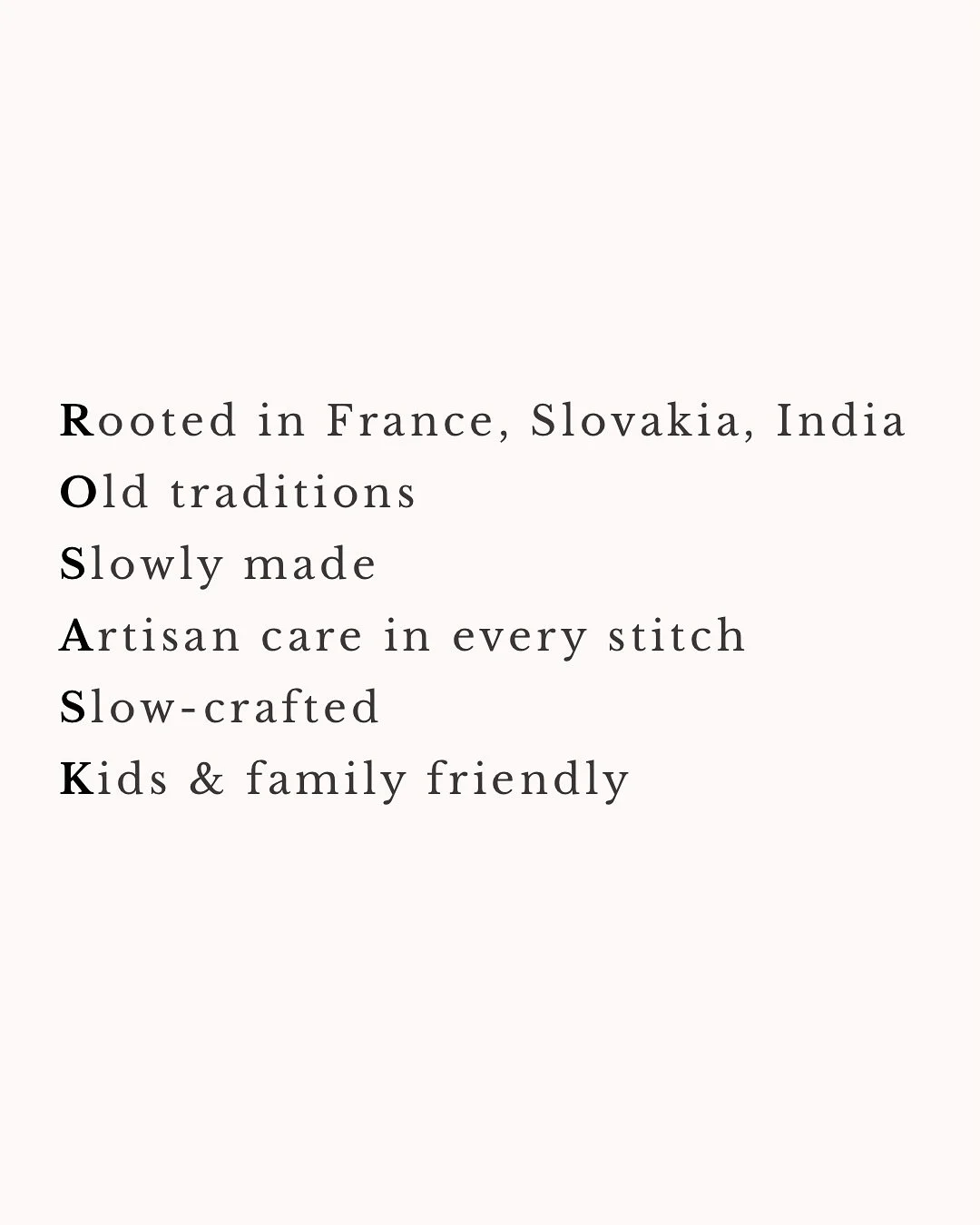 ROSASK is born at the crossroads of three countries &mdash; France, Slovakia, and India.
We embrace the ancestral art of #blockprint, so every creation carries a story, a soul, and a one-of-a-kind imprint&hellip; made with you in mind.

🌿 Slow-made,
