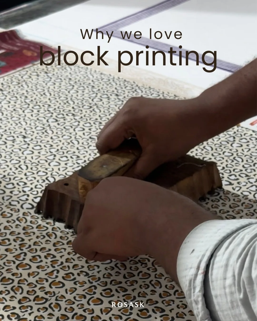 For Earth Day, we wanted to celebrate a slower, more human way of crafting.
Block printing requires time, patience, and skilled hands.
Each piece features subtle variations that make it unique—and that’s exactly what we love about it.
It’