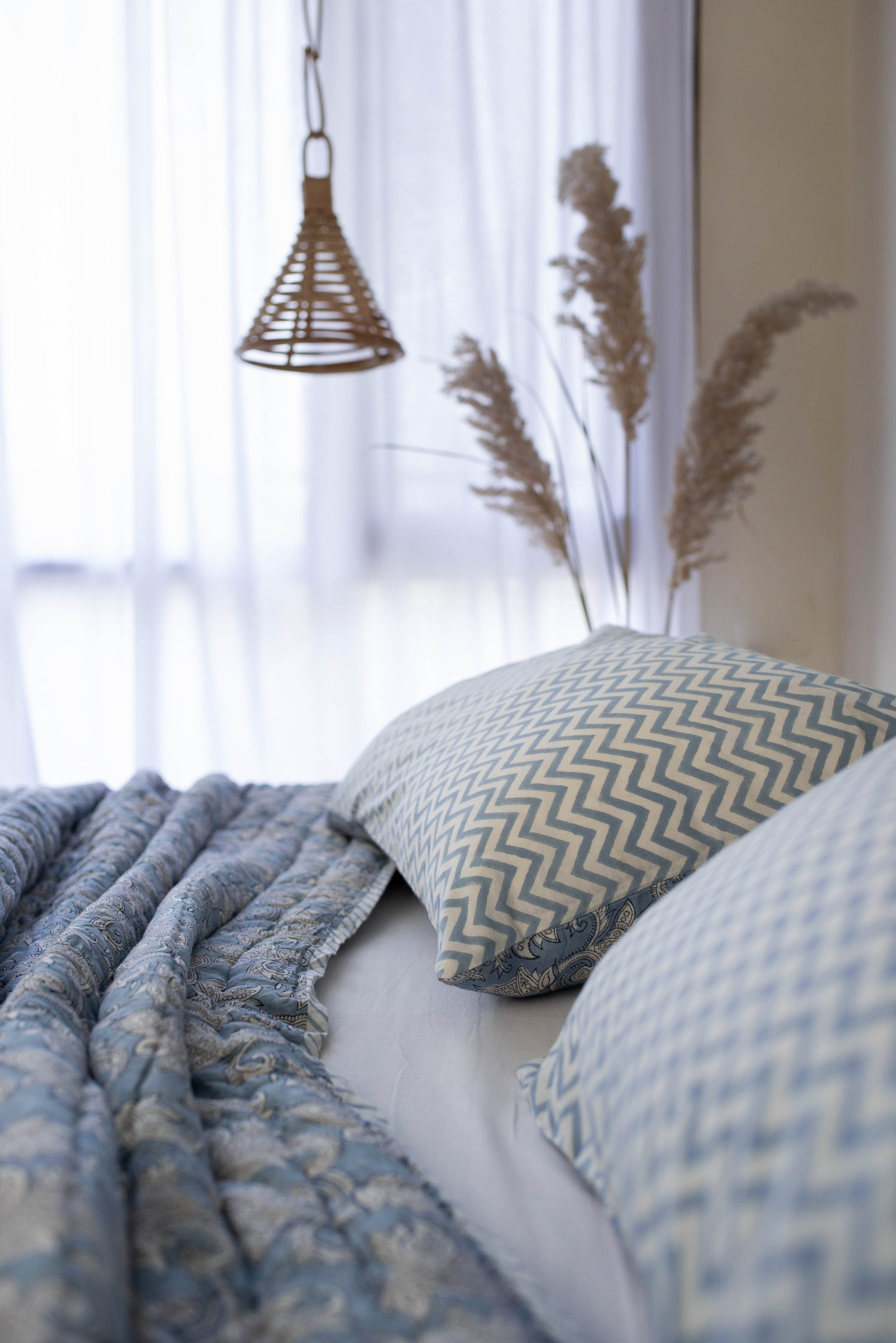 Raamae - Mogra Hand Block Printed Quilt - 09.jpeg