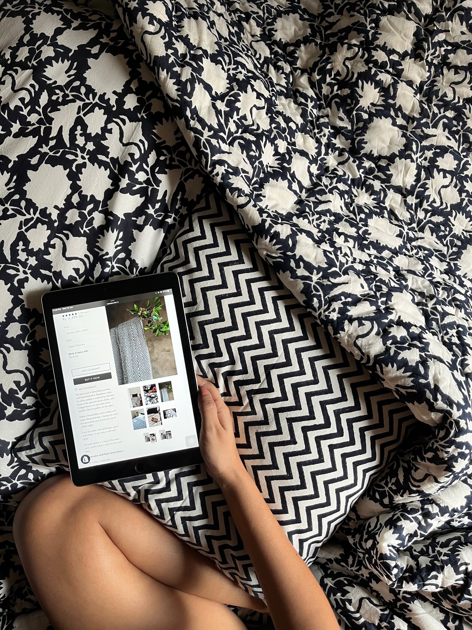 Bouti Chevron Hand Block Printed Quilt.jpeg