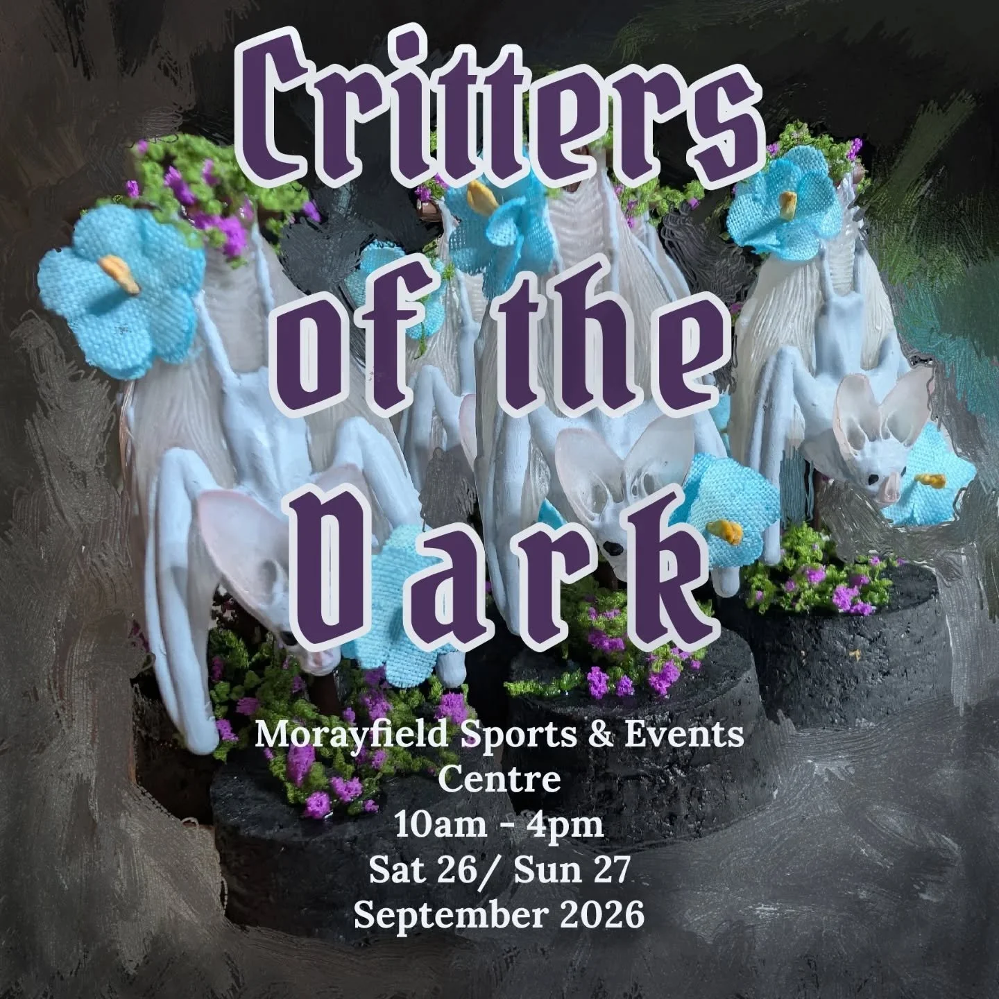 Pleased as punch to announce that Amazing Rare Things will be at the highly anticipated Critters of the Dark art market in September!

@crypticcreationsshow always puts on a fantastic weekend, go get your tickets now!

#shoplocalbrisbane #bats #moths