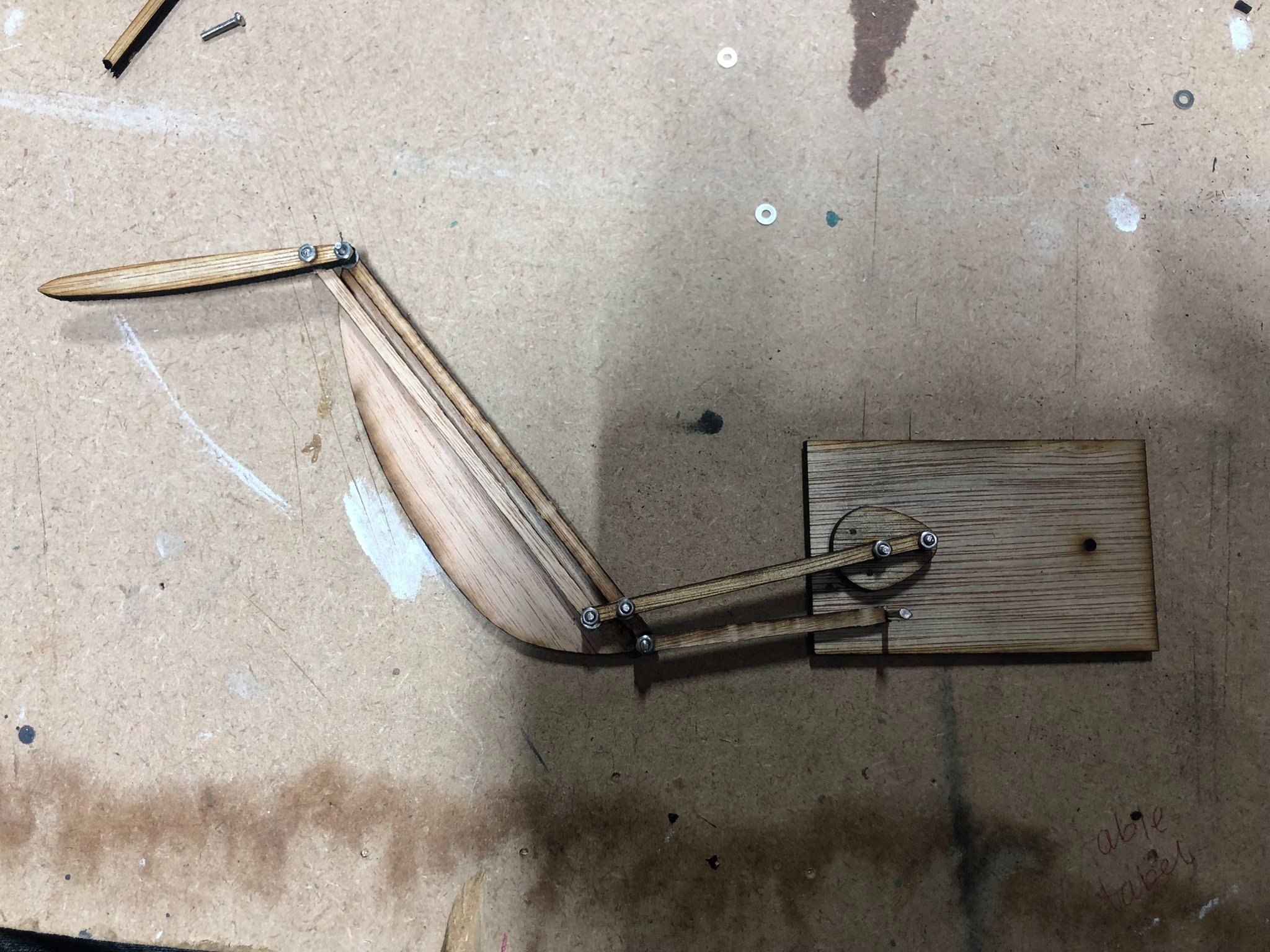 'Open wing' of second design