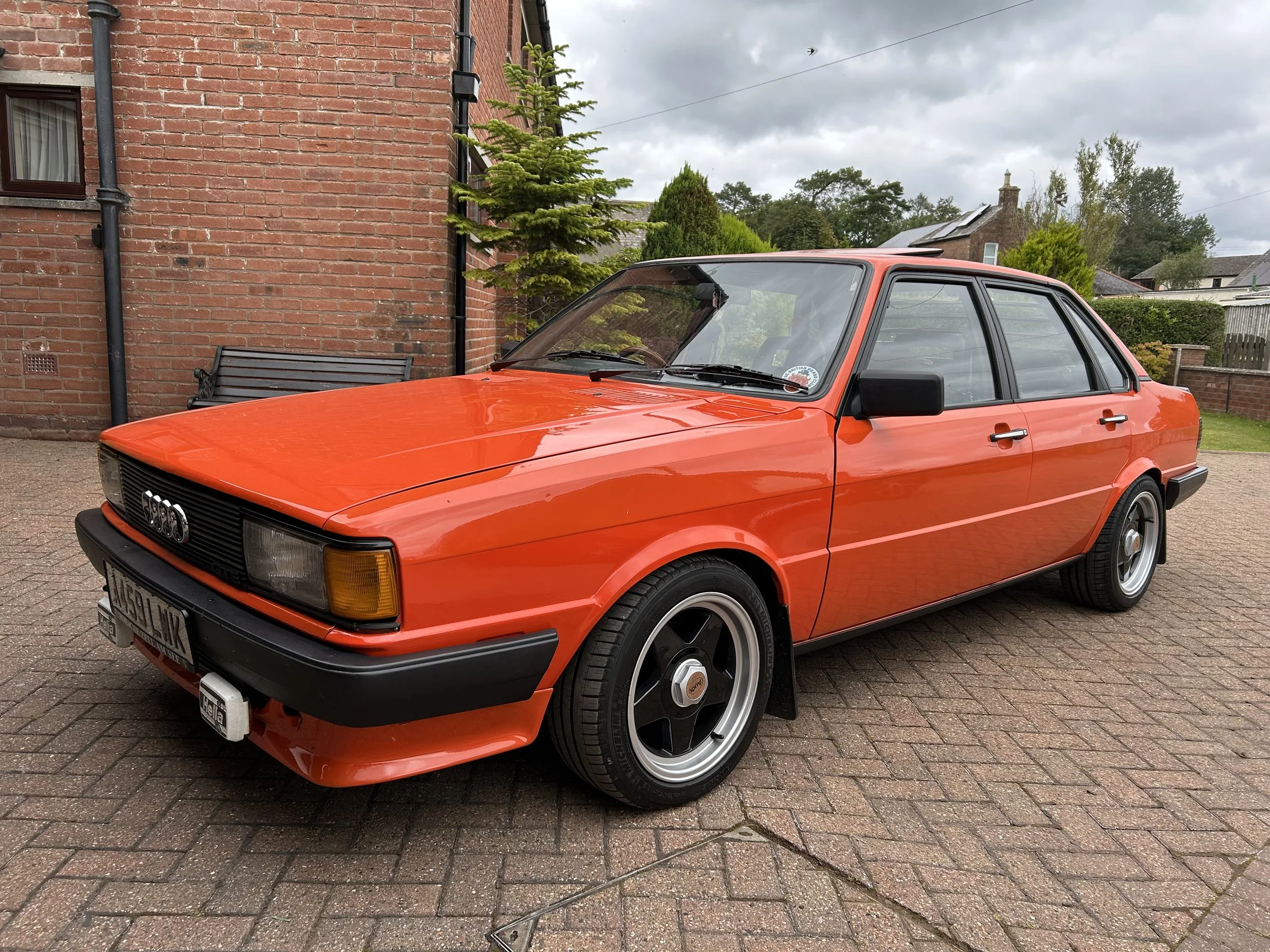 Flying the flag on the old crate.