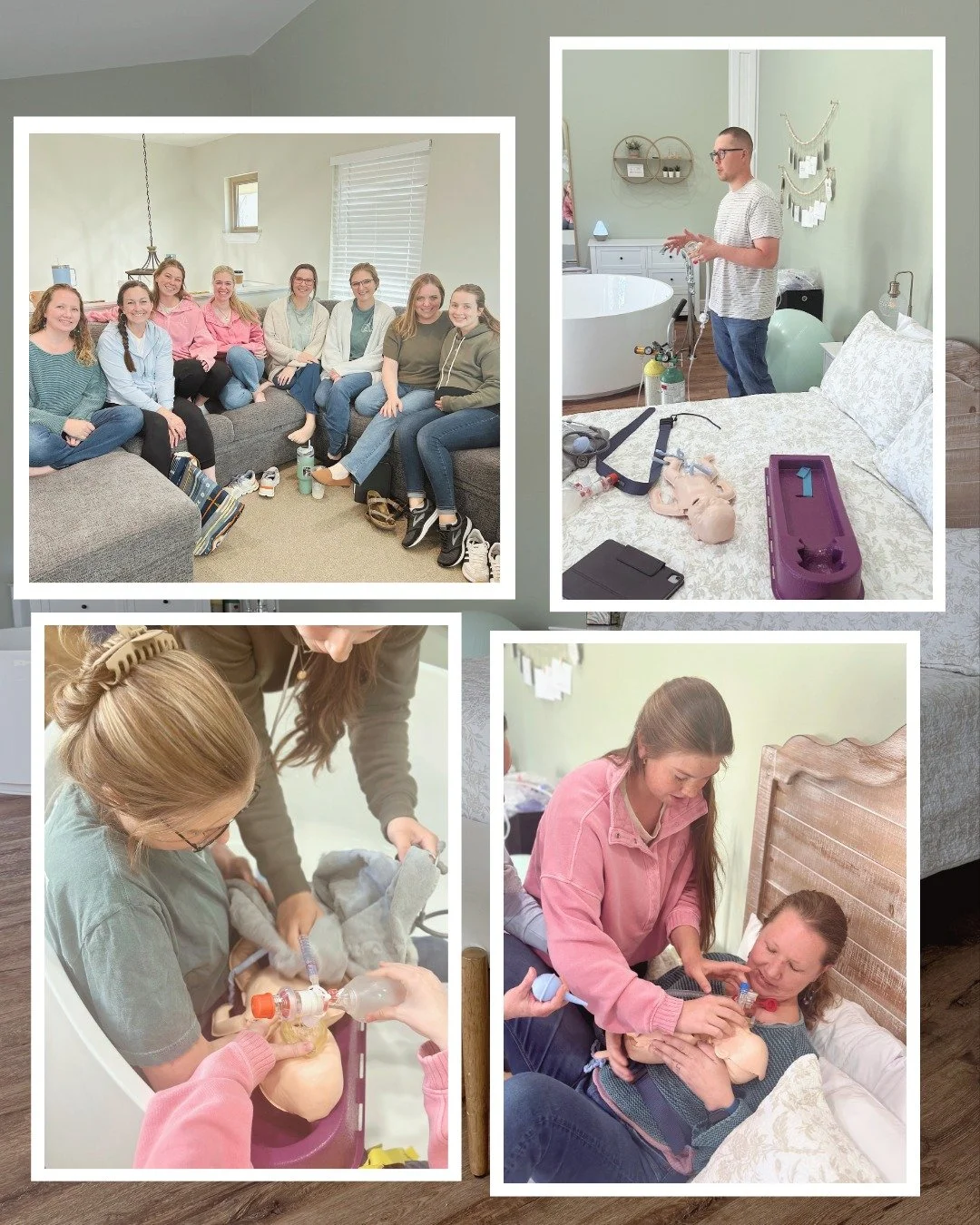 We had the privilege of hosting an NRP training at Held with Little Lungs Resuscitation.

NRP stands for Neonatal Resuscitation, the skills we use to support a baby who needs help transitioning and breathing well after birth. It&rsquo;s something we 