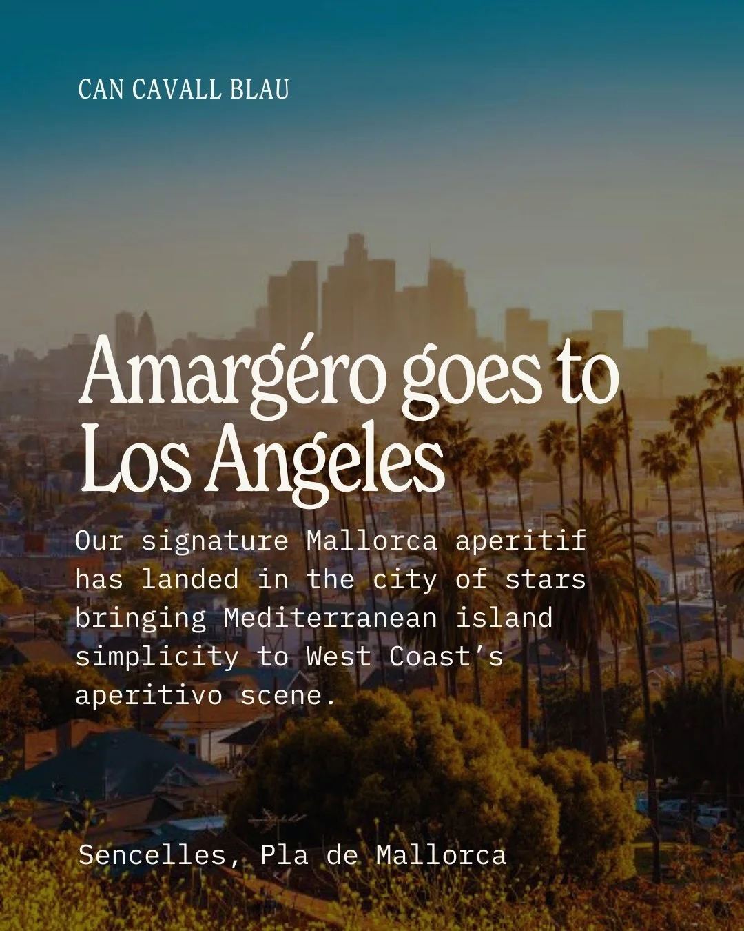 Amarg&eacute;ro has officially touched down in Los Angeles bringing a little slice of rural Mallorca to the city of stars.

You can now find our signature bitter-orange aperitif at @klwines @klwineshollywood and bring Amarg&eacute;ro Hour to your hom