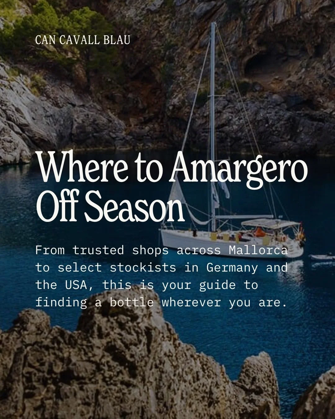 When the farm is closed and many of our favourite tables take a winter pause, Amarg&eacute;ro doesn&rsquo;t disappear.

You can still find bottles across Mallorca and through selected stockists online in Germany and the USA - ready for slow aperitivo