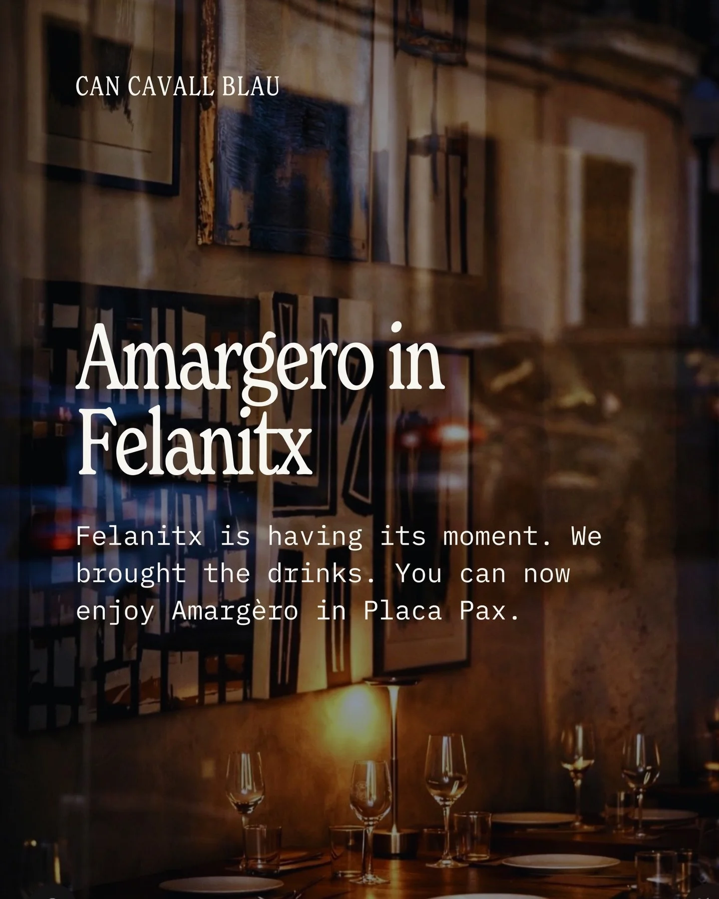 The south east of the island is having a moment. Amarg&eacute;ro is now at @pax.gastrobar in Felanitx 🙌🏼🍊