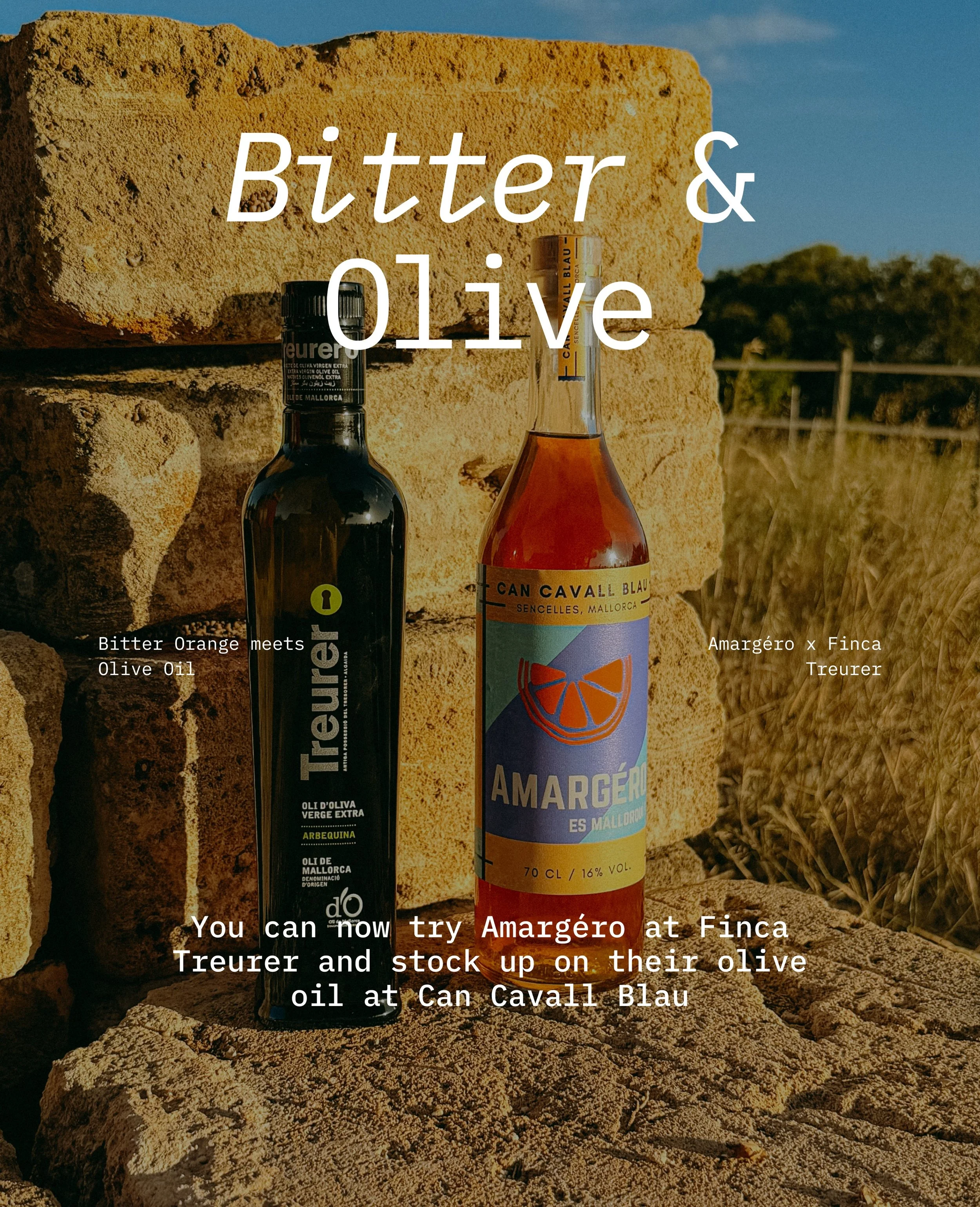 We&rsquo;ve teamed up with @treurer - a family-run olive oil producer based at Finca Treurer in Algaida. 

Treurer started twenty years ago when Joan Miralles left a career in tourism to return to his roots and decided to make olive oil in tune with 