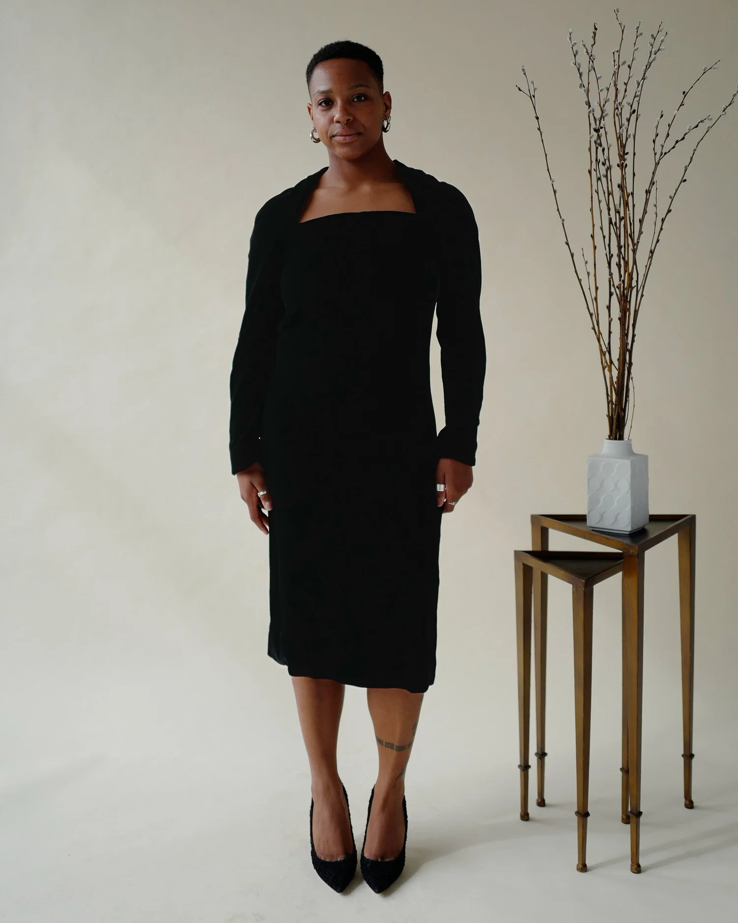 1980s Halston Cocktail Dress  Party Vintage Salon
