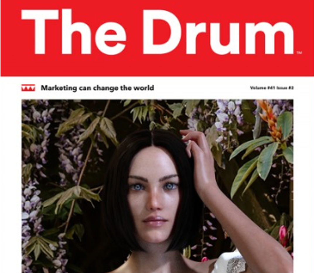 MAGAZINE COVER: How we created a Virtual Influencer for The Drum Magazine cover 