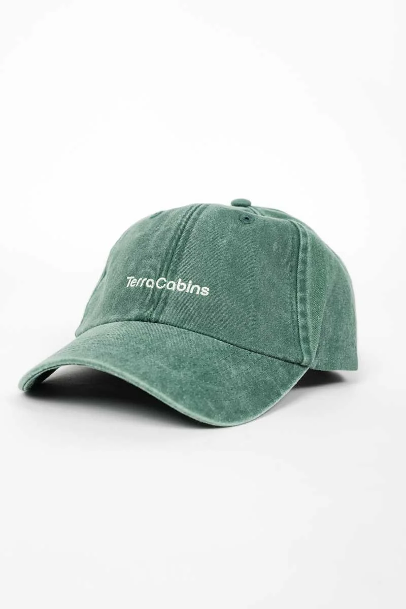 TerraCabins Vintage Wash Cap Green 1.jpg