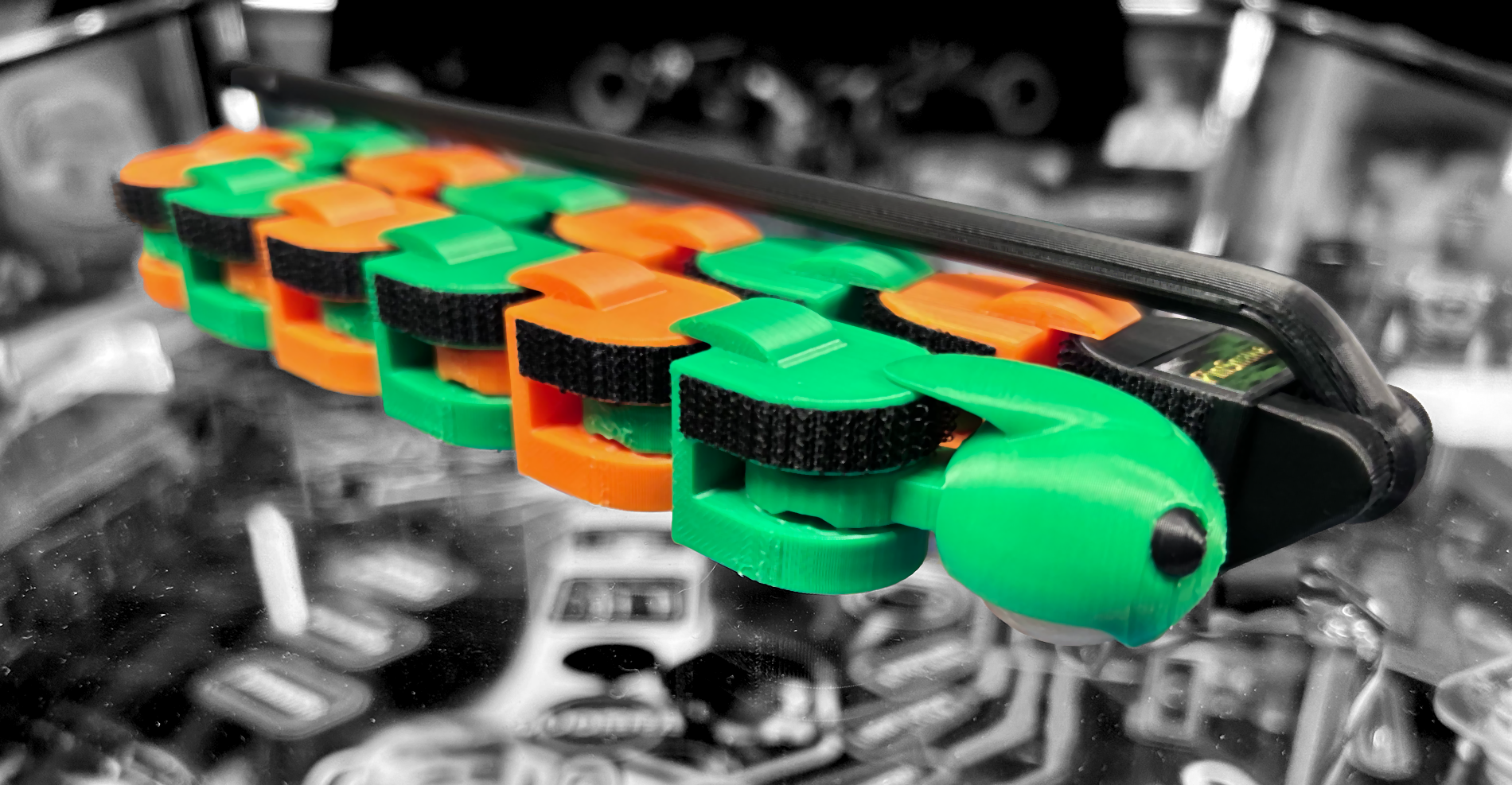 Green Orange PinSnake