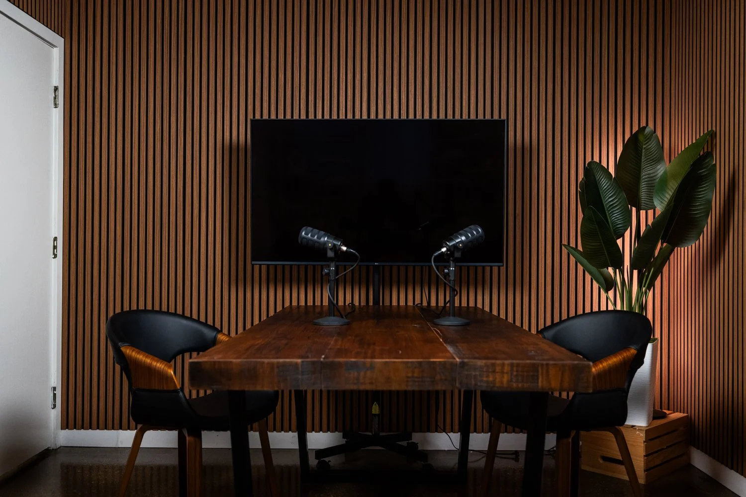 Mesa podcast set at Color Beyond Studios