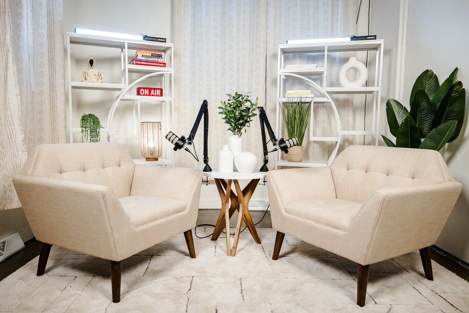 Clay podcast set at Color Beyond Studios