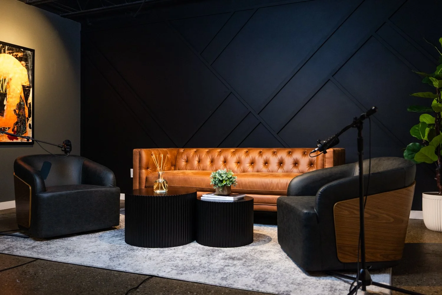 Slate podcast set at Color Beyond Studios