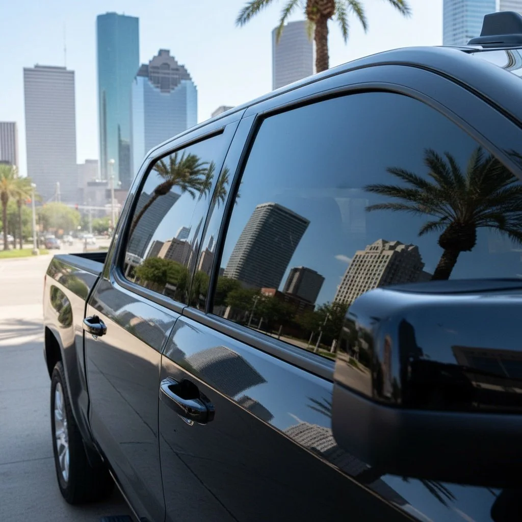 Houston heat is no match for this fresh window tint! Enjoy a cooler, sharper ride and save $50 on your next tint job&mdash;just mention this post. #TexasHeatTint #Houston #WindowTint #SaveBig