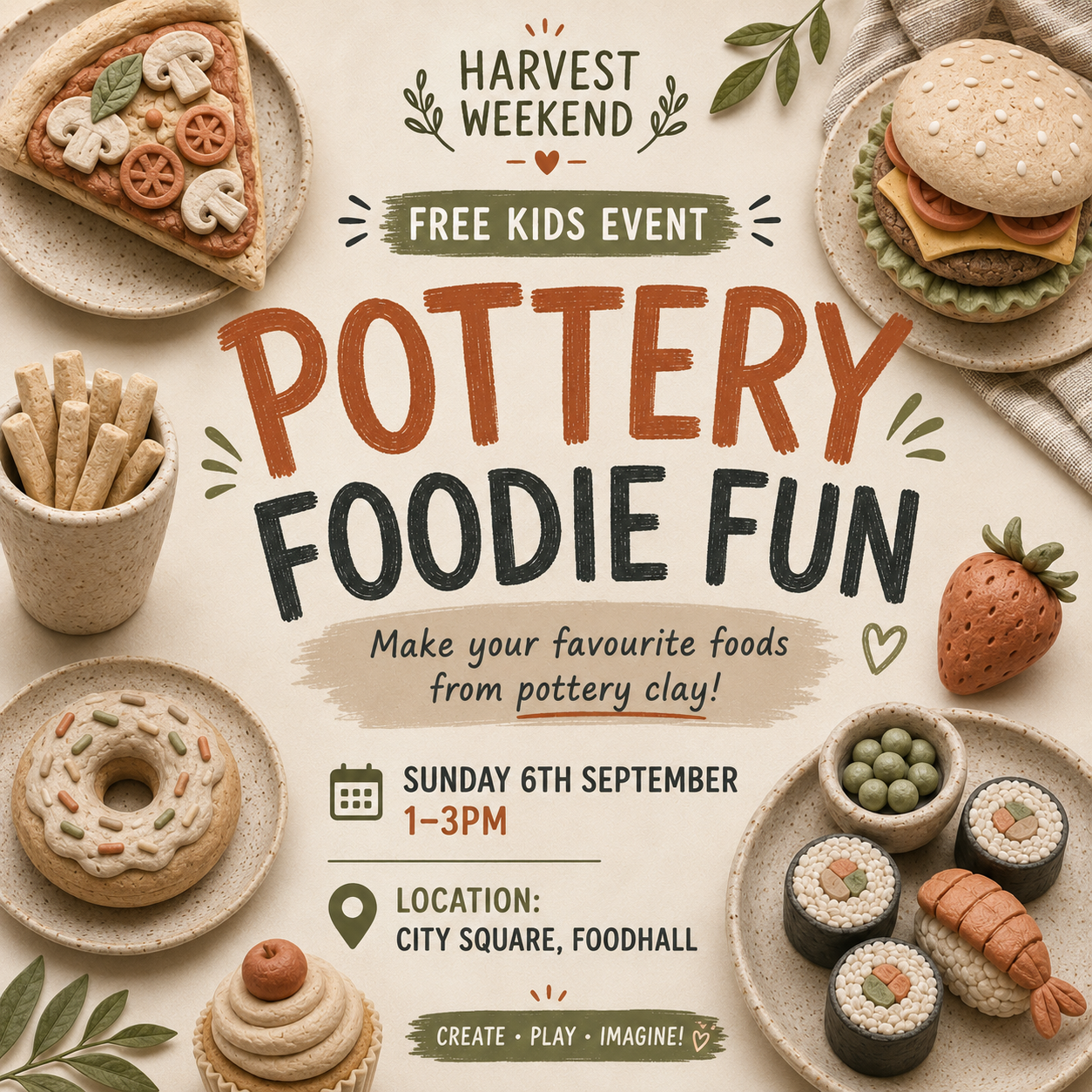 Pottery Foodie Fun at City Square. 