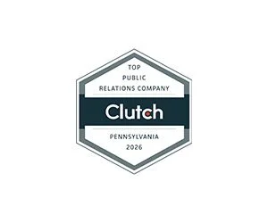 Top Public Relations Company Pennsylvania 2026 Clutch Badge