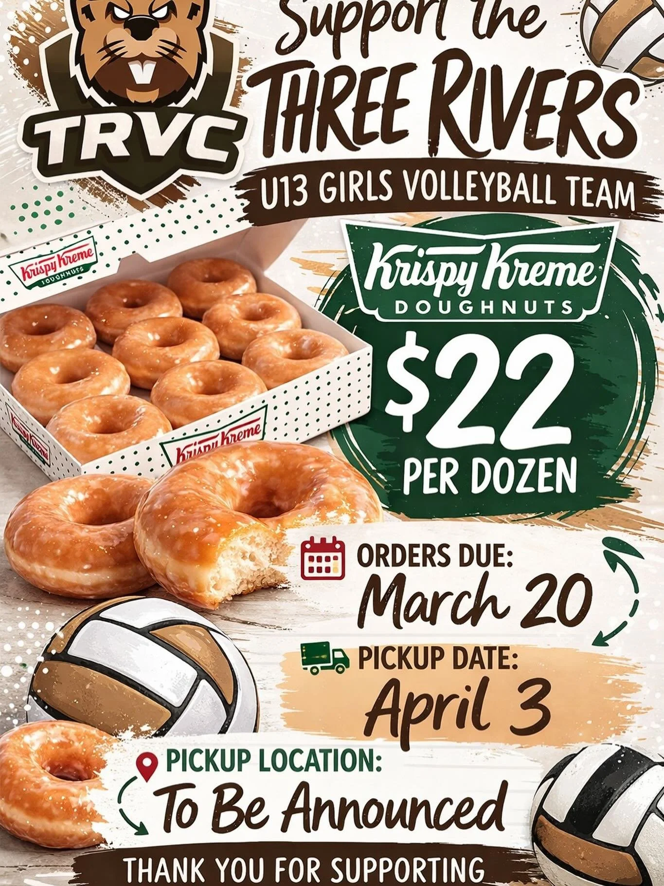 Craving some Krispy Kreme? We&rsquo;ve got you covered. Send us a message to place your order but don&rsquo;t wait too long orders are due tomorrow!