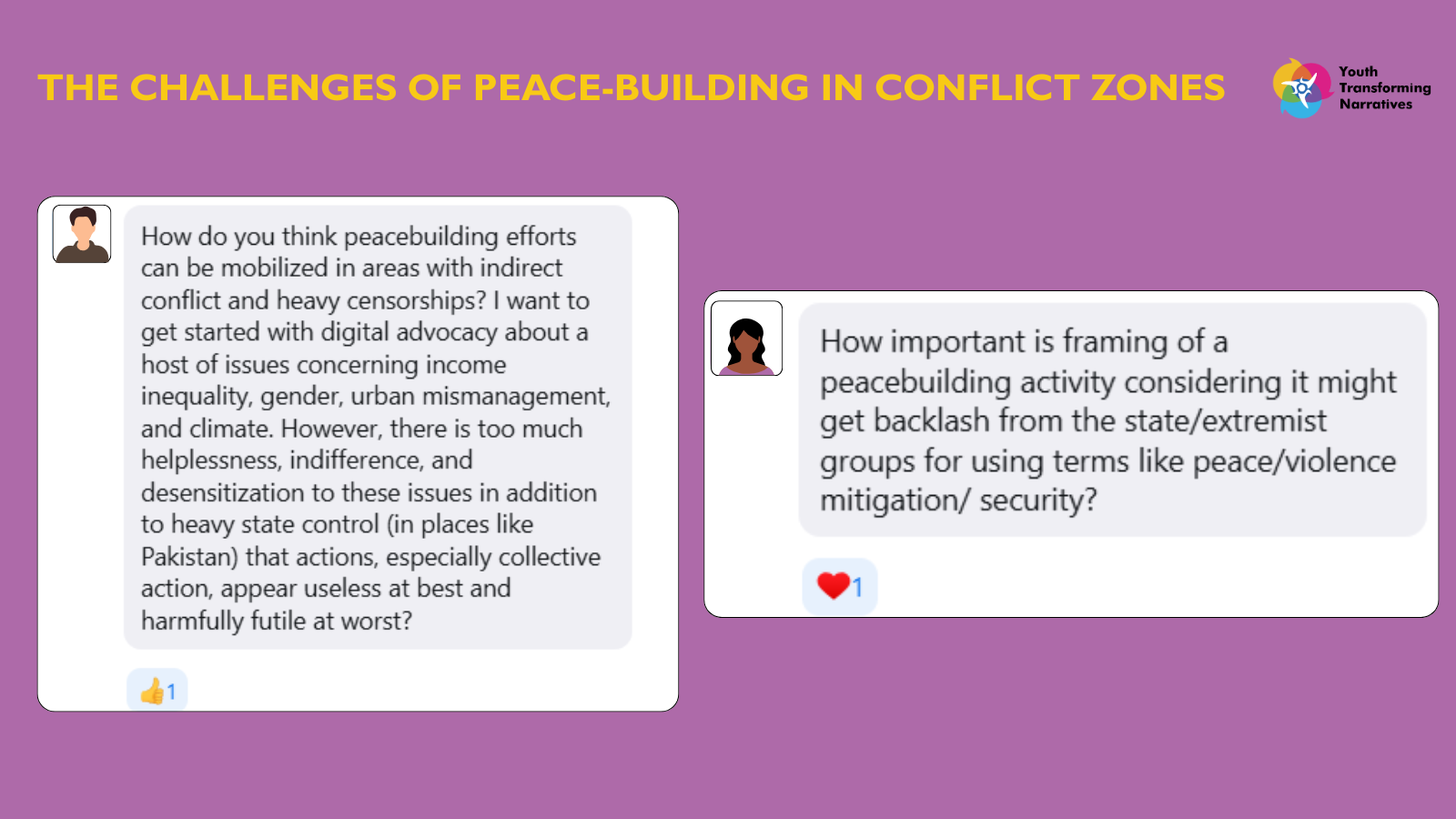 The Challenges of Peace-Building in Conflict Zones — Youth Transforming ...