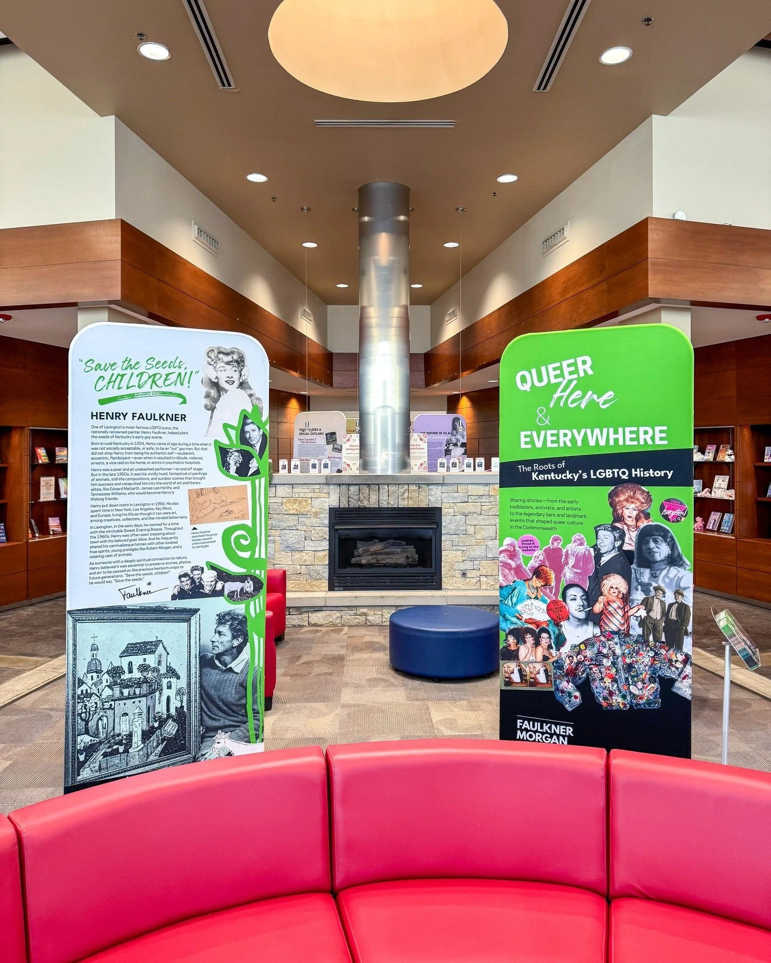 Our traveling exhibition, &quot;Queer, Here, &amp; Everywhere: The Roots of Kentucky&rsquo;s LGBTQ History&quot; is ON DISPLAY NOW at the Lexington Public Library Eastside Branch through October 31! 🏳️&zwj;🌈🏳️&zwj;⚧️

Keep an eye out for programmi