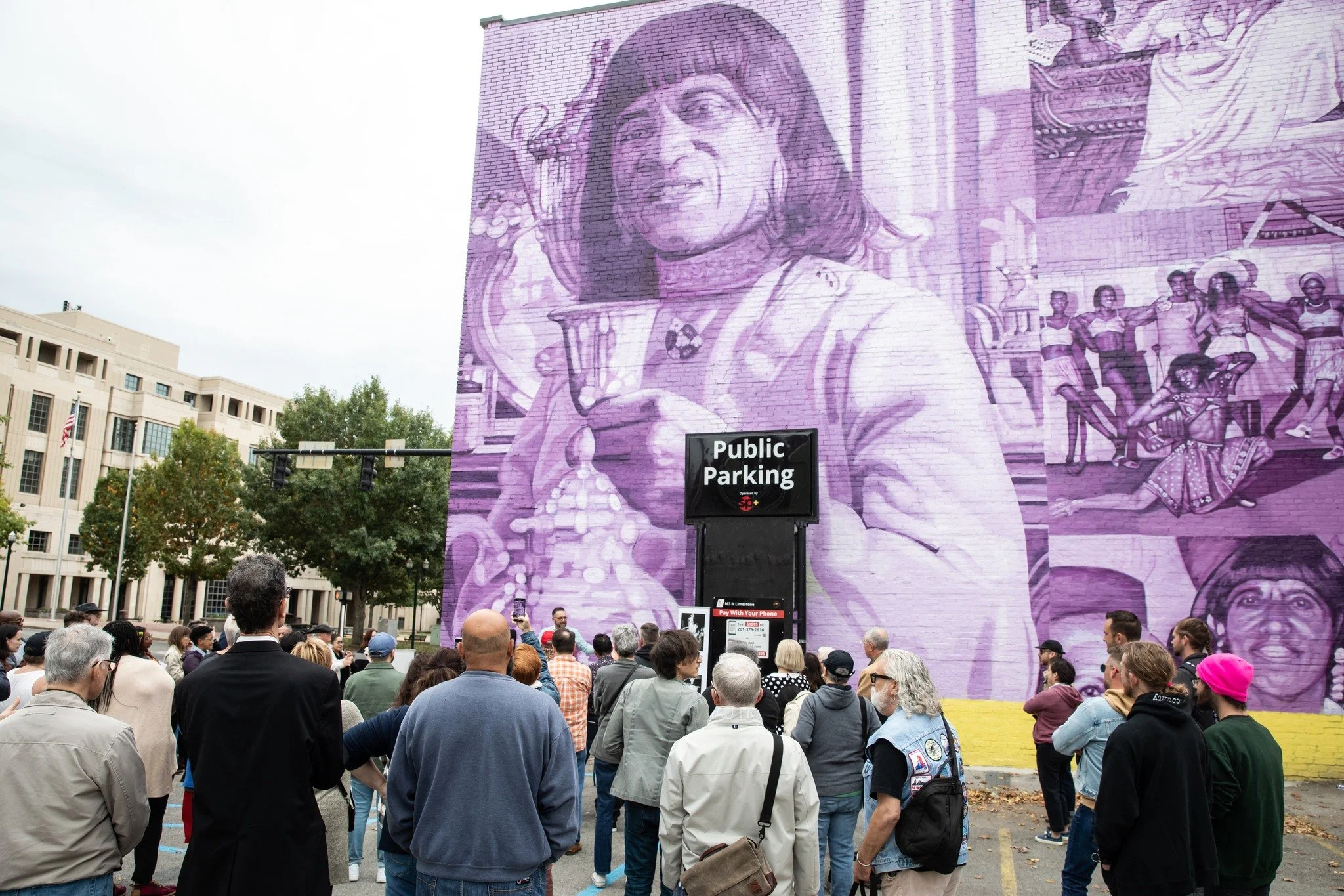 We can't believe it has been 3 years since we formally dedicated &quot;The Mother Of Us All&quot; mural by Gaia! 💜 

This monument honoring the legendary Sweet Evening Breeze was the first piece of public art in Lexington dedicated to an LGBTQ perso