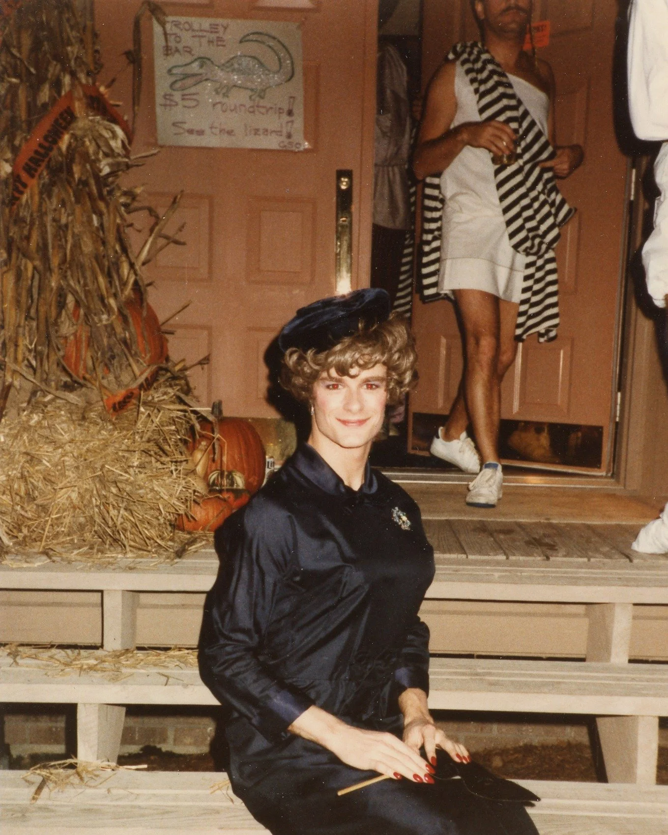 Happy Halloween! 🎃 Check out these exciting images from a 1984 Halloween house party, courtesy of Joe Calhoun! 🎉 See any familiar faces?

In the first photo, you can see a poster in the background advertising a &quot;trolley to the bar&quot; for $5