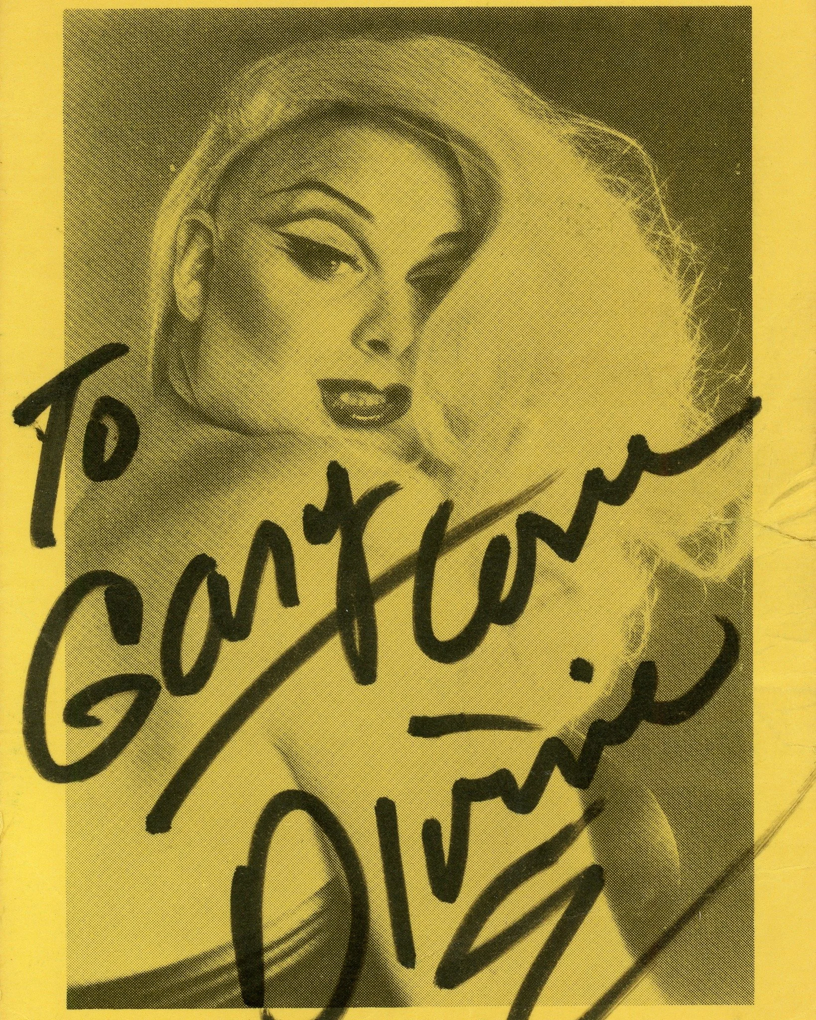 &ldquo;To Gary Love Divine.&rdquo; 💛

Divine played Lexington several times in the 1980s while at the height of her fame. Mostly eschewing small cities, Divine was lured to Lexington by its reputation for queer decadence and her friendship with club