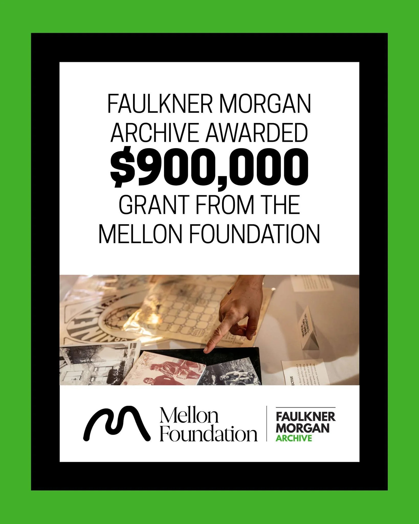 The Faulkner Morgan Archive has been awarded $900,000 in grant funds from the Mellon Foundation, the largest grant in our organization&rsquo;s history!! 🥳🎉

For eleven years, FMA has worked to make Kentucky&rsquo;s LGBTQ stories visible&mdash;from 