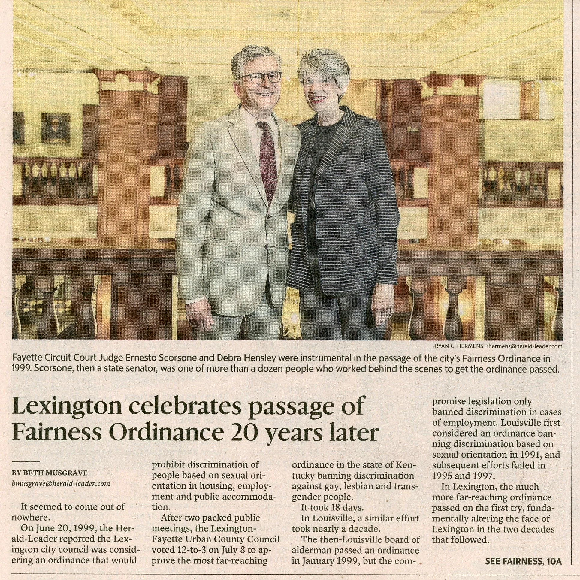 During Women's History Month, we want to celebrate the incredible work of Debra Hensley! As a lifelong community leader, Hensley has been an important player in fighting for the rights of LGBTQ Kentuckians. 🏳️&zwj;🌈

Among her many accomplishments,