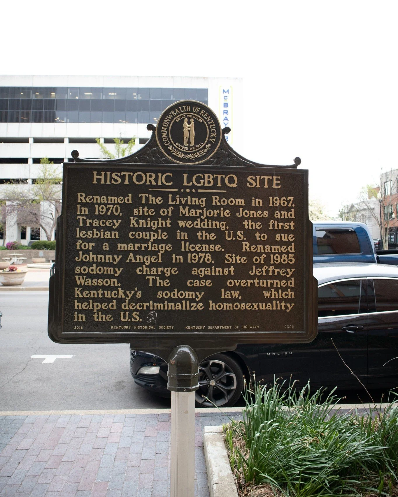 Did you know that the first lesbian couple to sue for a marriage license in the U.S. were from Louisville, KY?

In 1970, Marjorie Jones and Tracey Knight held their wedding at The Living Room Bar in Lexington. Thanks to some 1971 writings from Janice