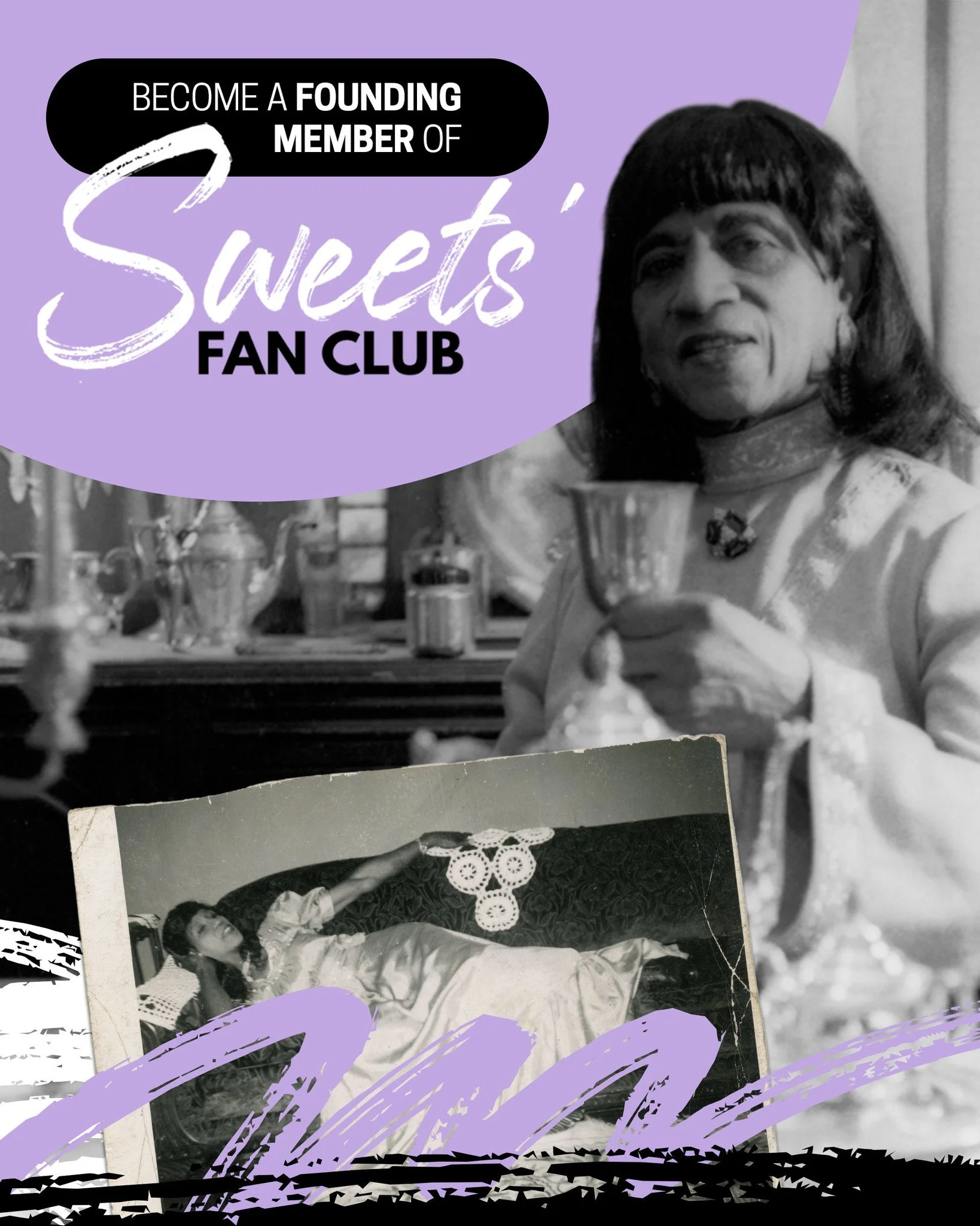 Join our new Sweets' Fan Club! 💜🥂

Sweets&rsquo; Fan Club provides supporters with the opportunity to create a sustainable, recurring donation to help us continue to share Kentucky's LGBTQ history. For only $10 a month, members of get exciting perk