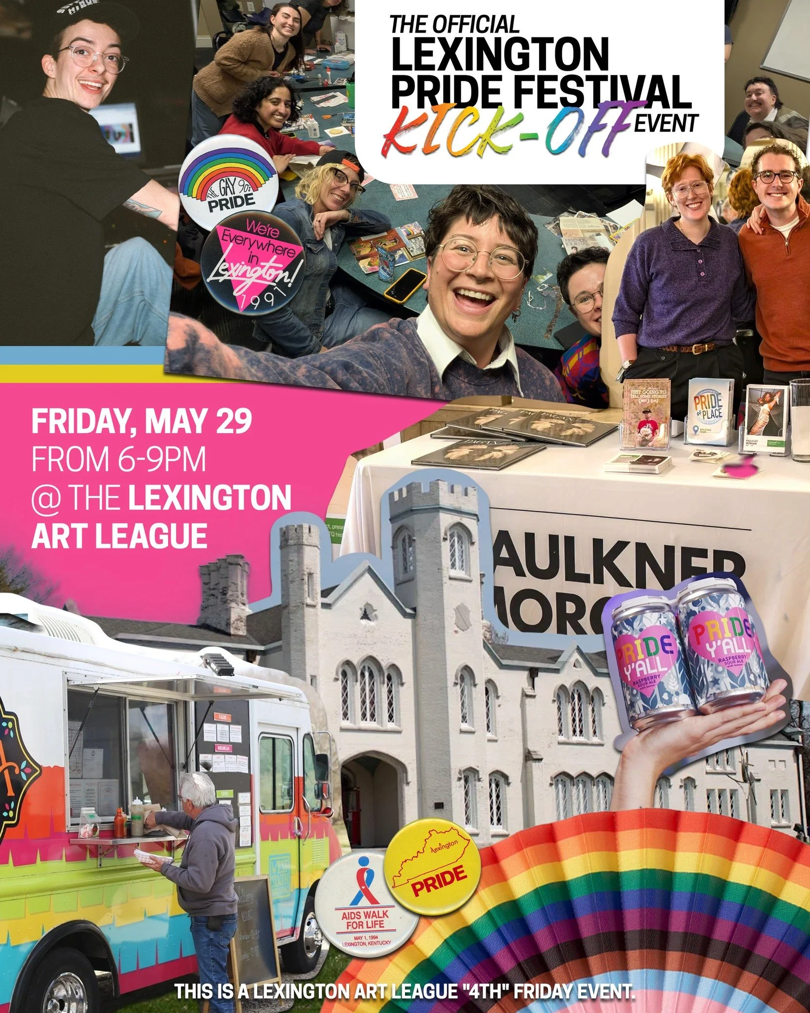 Excited for Pride Month? Want to celebrate AND learn about Kentucky's LGBTQ history?? Well then, you won't want to miss this! 🏳️&zwj;🌈🏳️&zwj;⚧️

Join us at the OFFICIAL Lexington Pride Festival Kick-Off Event!!!

📆 Friday, May 29
⏰ 6:00 - 9:00 PM